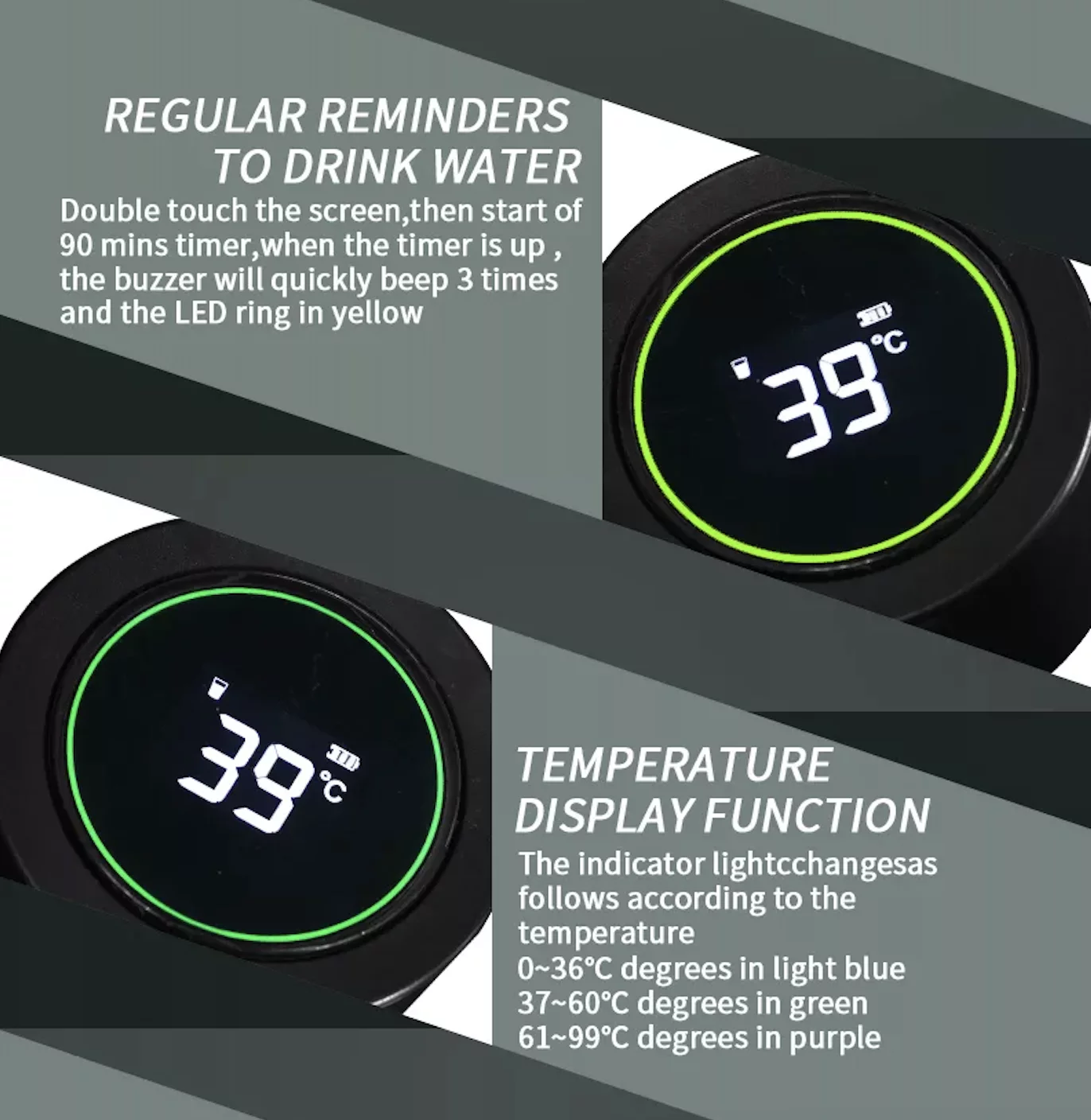 Guaranteed High Powered UV Activated Bottles with advanced safety lock. 500ml / 17oz