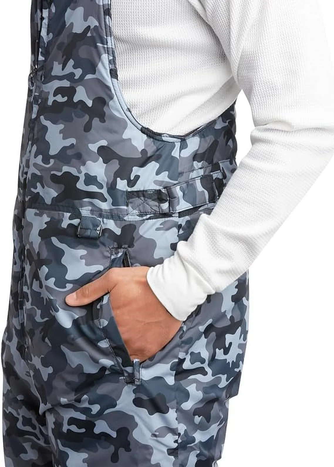 Arctic Hero Men’s Snow Bib – Insulated Waterproof Snow Pants Ski/Snowboard Overalls (S-2XL)