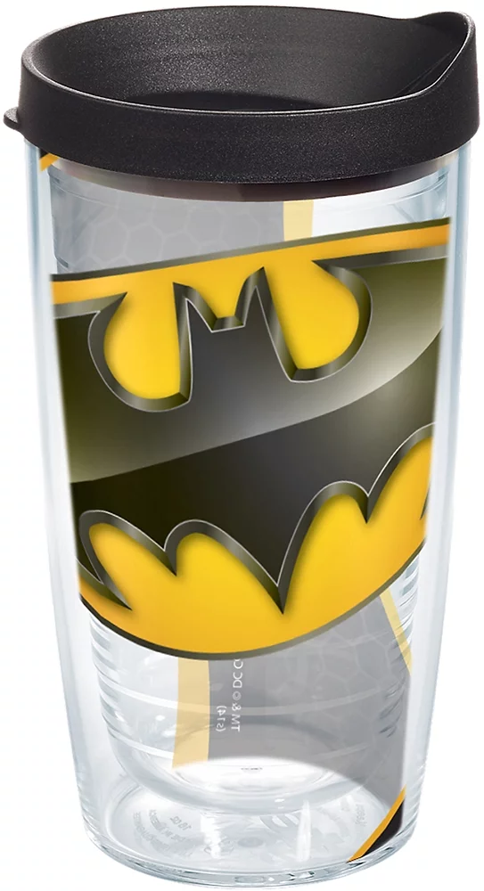 Tervis DC Comics Batman - Logo Made in USA Double Walled  Insulated Tumbler Travel Cup Keeps Drinks Cold & Hot, 16oz, Classic