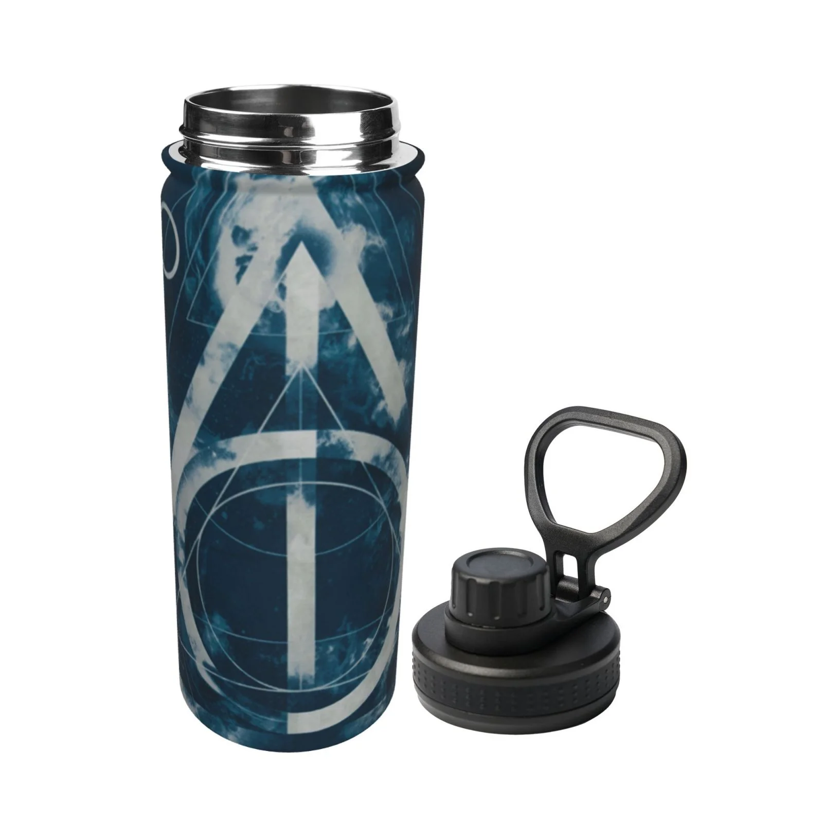 Symbol Harry Potter Sports Insulated Water Bottles Kettle Stainless Steel Portable Cup18OZ For Travel Gym School