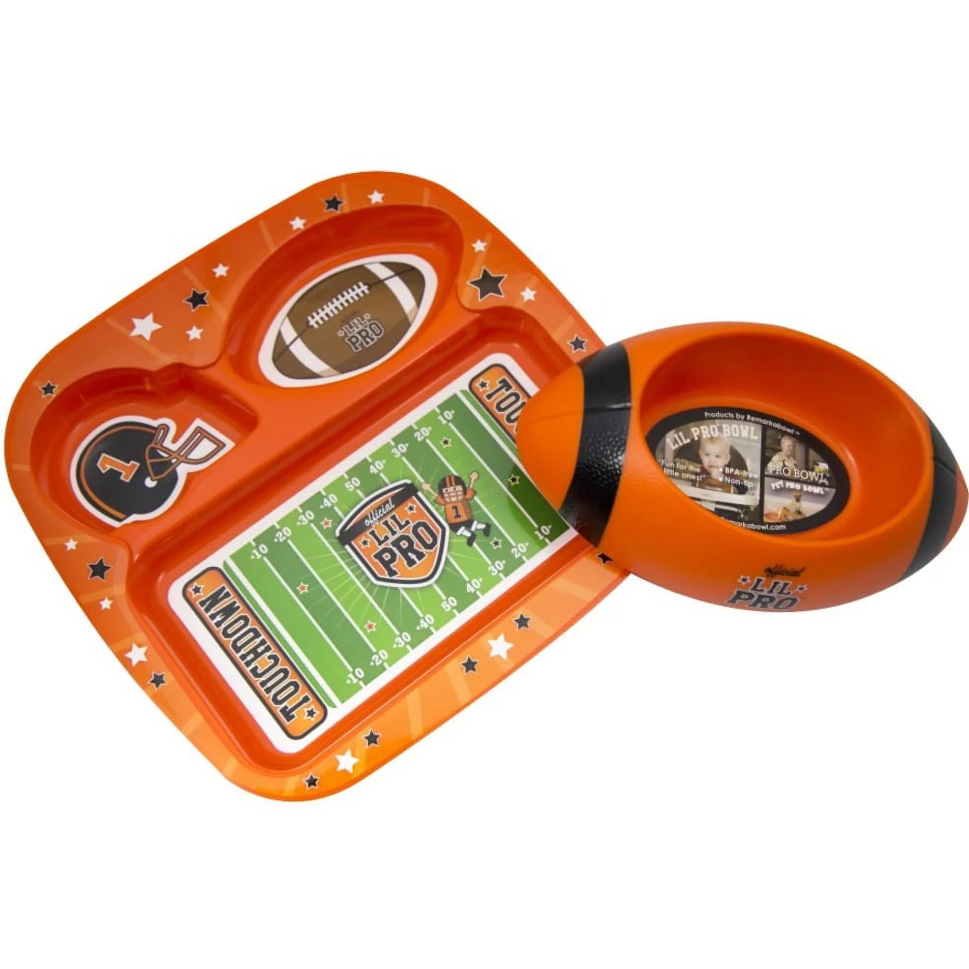 Remarkabowl, Lil Pro Dish Set, Football, Orange