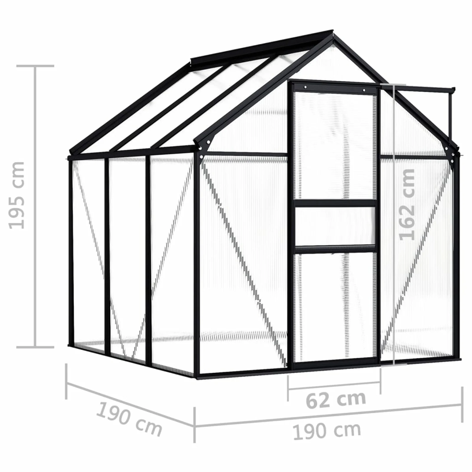 Andoer parcel,With Polycarbonate Roof Supplies Aluminum 38.9Outdoors Tent Roof Panels Aluminum Outdoors Tent Supplies Polycarbonate Roof Panels AluminumPlant 74.8 X 38.9 Ft² (l X W