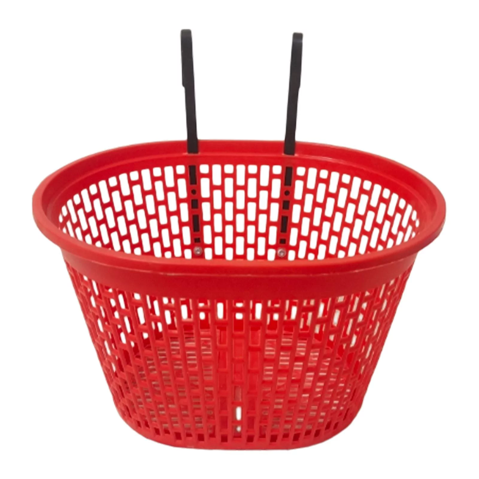 Folding Bike Frame Basket, Bike Cargo Rack Gift Cat Camping Detachable Balance Bike, Bike Handlebar Front Basket, Cycling Holder Storage Basket Red