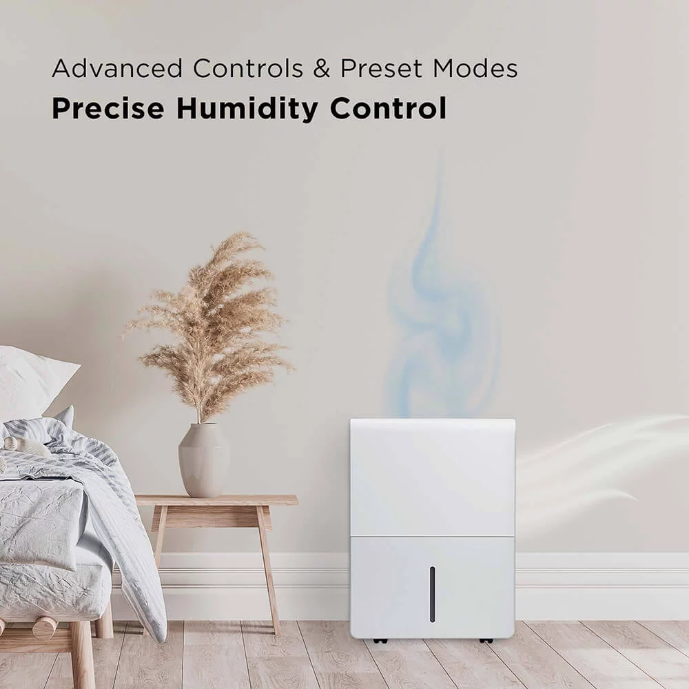 TCL H50D26W 50 Pint Smart Dehumidifier with Pump Perfect for areas up to 4,500 sq. ft.