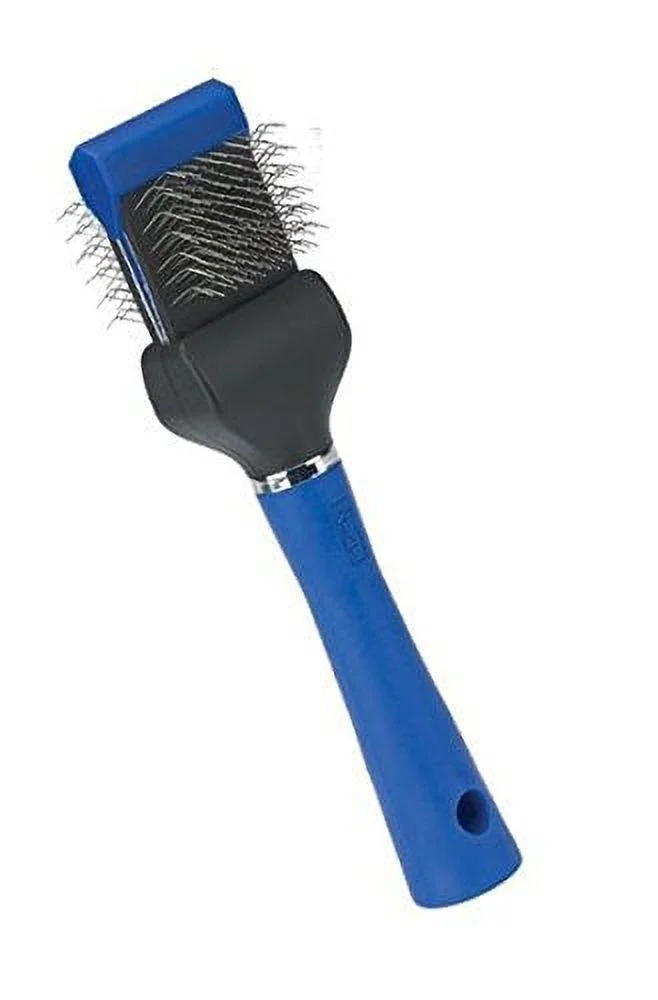 Professional Grooming Brushes & Combs for Dogs Brush & Comb Dog Groomer Tools(Soft Flex Slicker - Single, Blue)