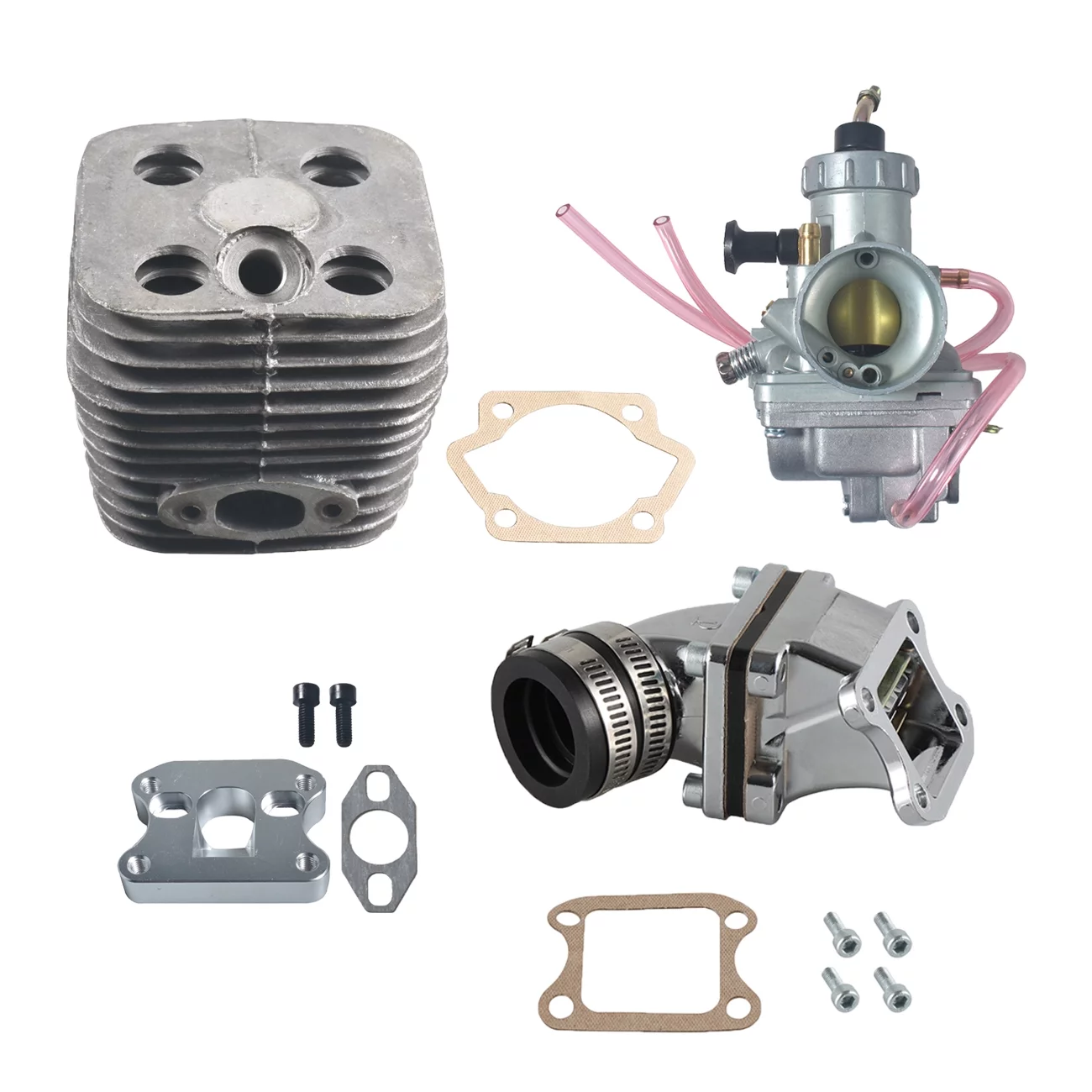 VM24 Carburetor Dio Reed Valve Intake Pipe 100cc Motorized Bike Engine Kit Bicycle Motor Bike