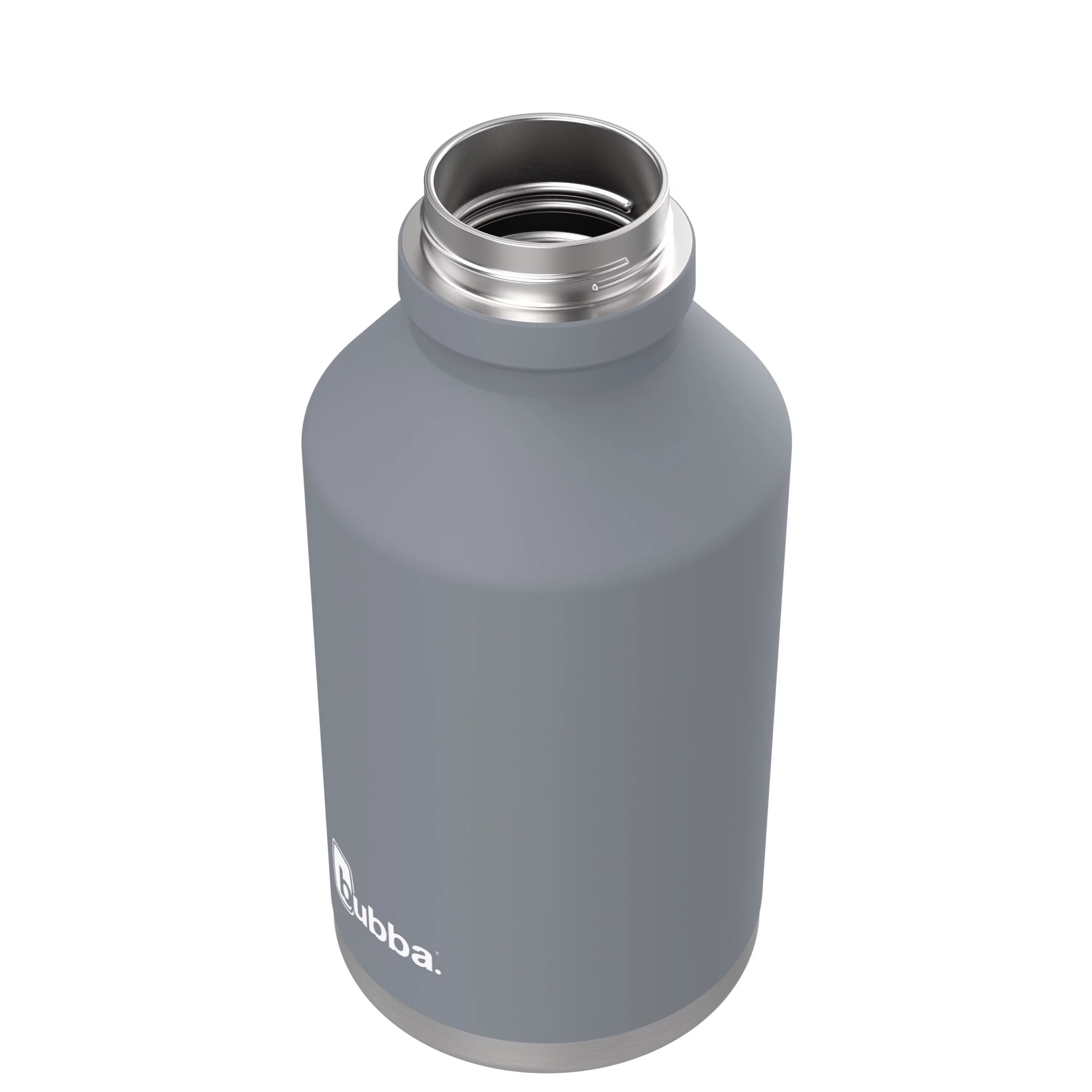 bubba Trailblazer Insulated Stainless Steel Growler with Wide Mouth Lid in Grey, 64 oz., Rubberized
