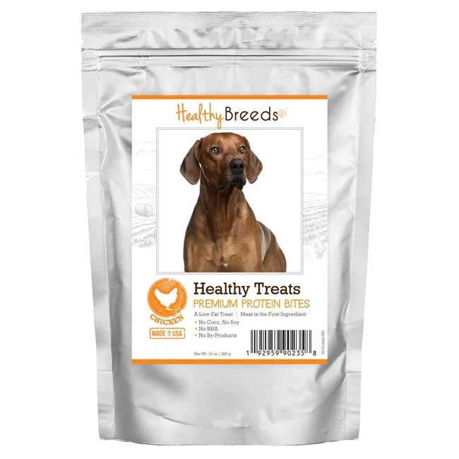 Rhodesian Ridgeback Healthy Treats Premium Protein Bites Chicken Dog Treats, 10 oz