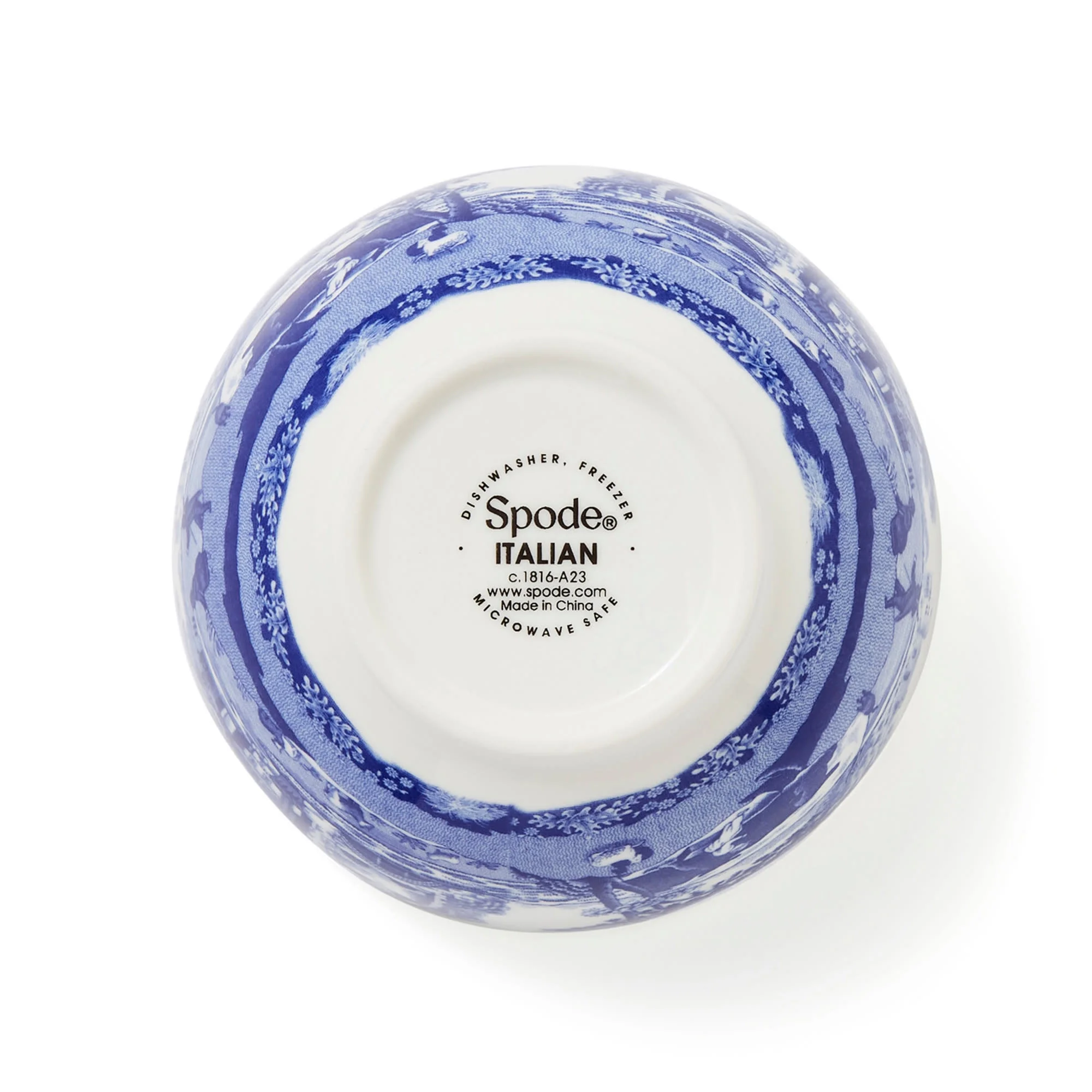 Spode Blue Italian Dip Bowls Set of 4, Blue/White