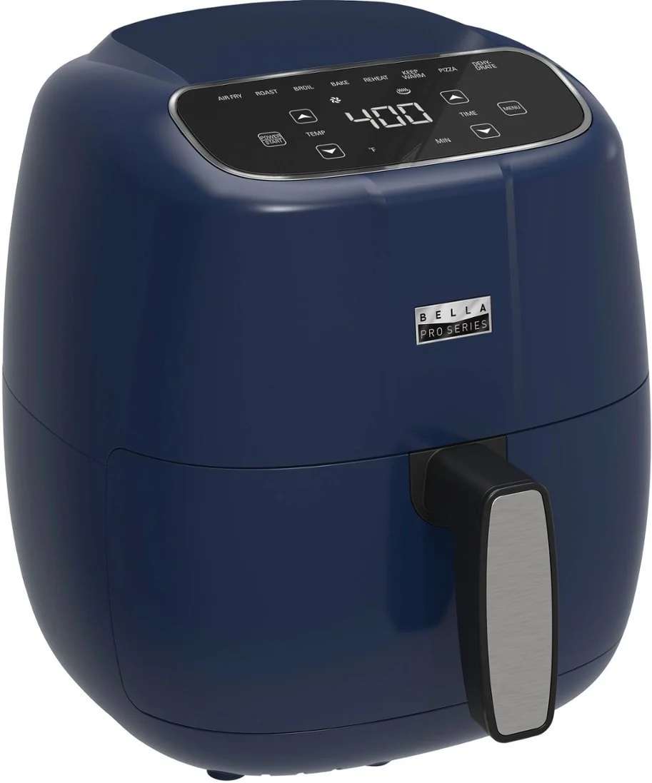 Bella Pro Series - 4-qt. Touchscreen Air Fryer - Blue Matte
