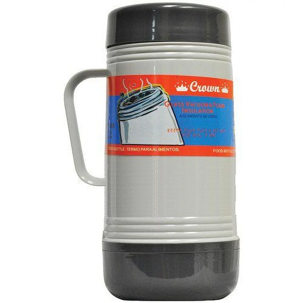 Brentwood Wide Mount 1 Lieter Vacuum Food Thermos in White