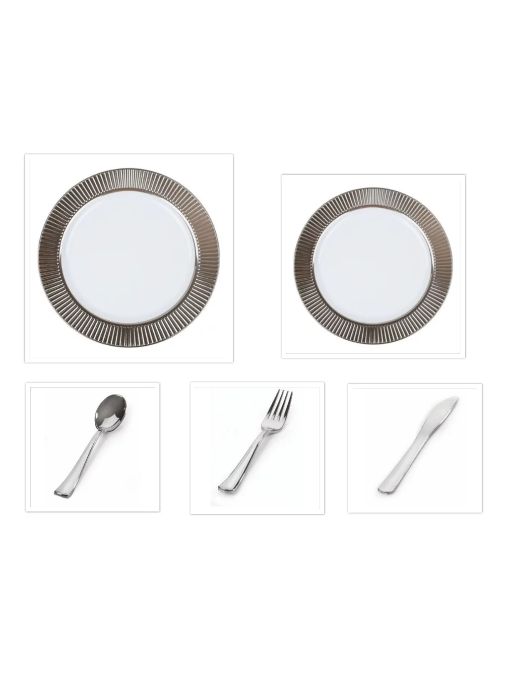 Celebrations Silver Border 10 1/4