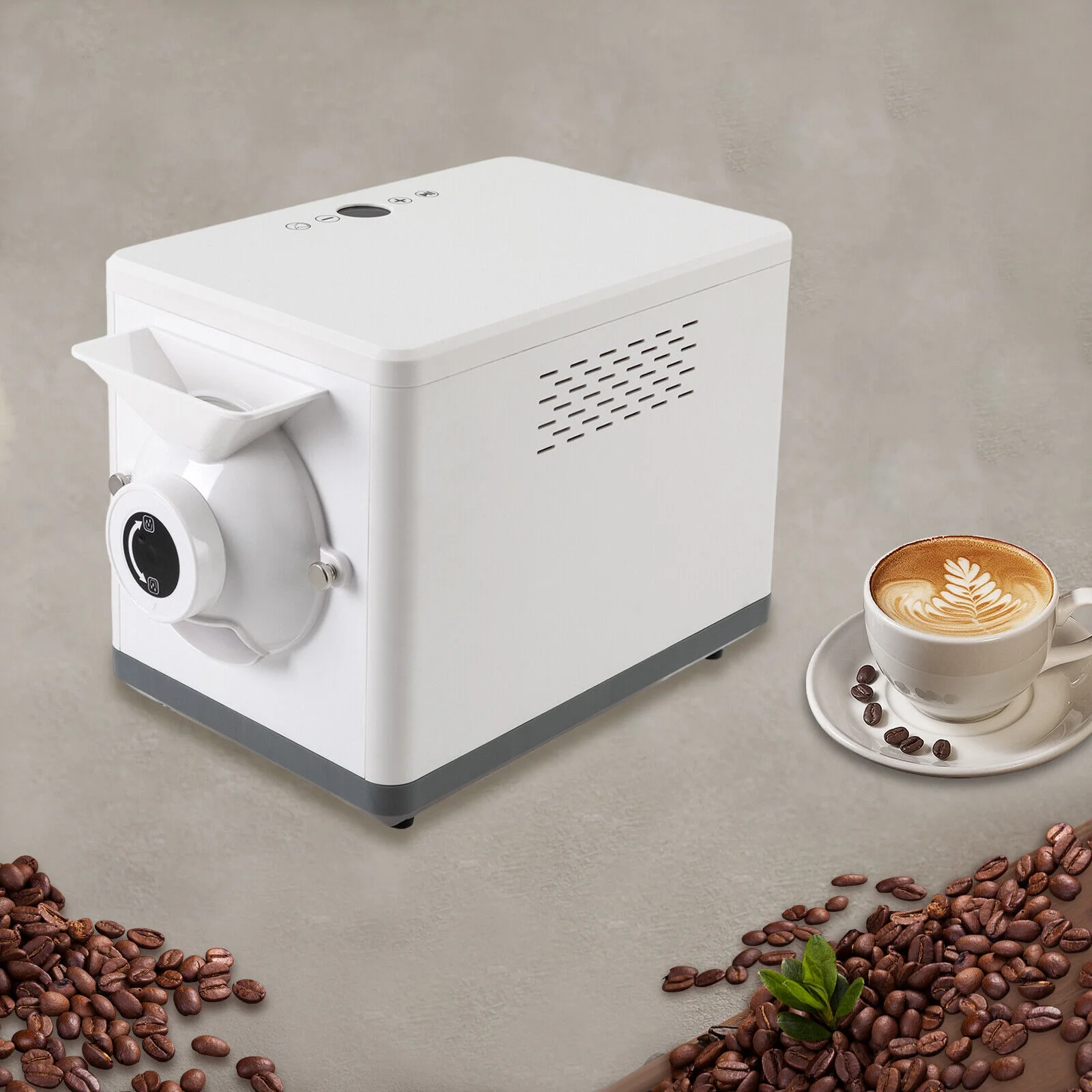 Electric Coffee Bean Roaster Machine 1000g Grain Dry Commercial Roaster 1000W
