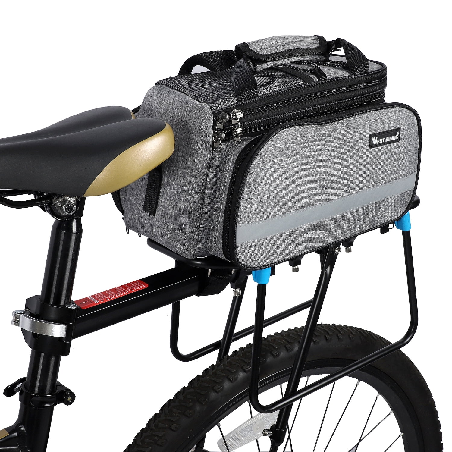 Yabuy Large Capacity Cycling Bag Waterproof Mountain Bike Saddle Rack Trunk Bags Luggage Carrier