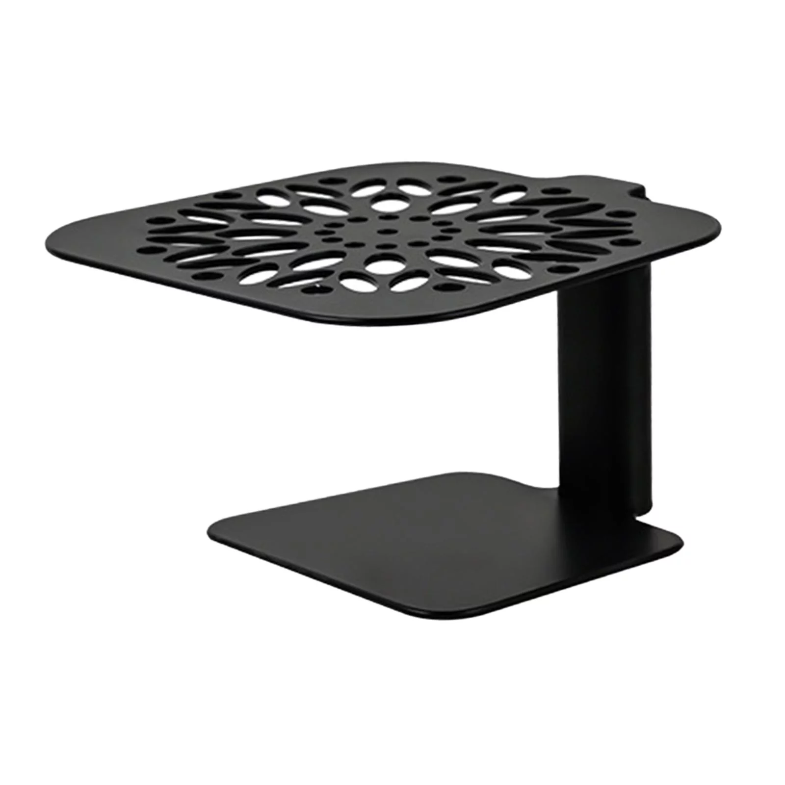 Coffee Machine Scales Stand, Scale Rod Protection Rack, Adjustable Lift Coffee Weighing Rack for Coffee Shop, Bar, Home, Household Black Style A