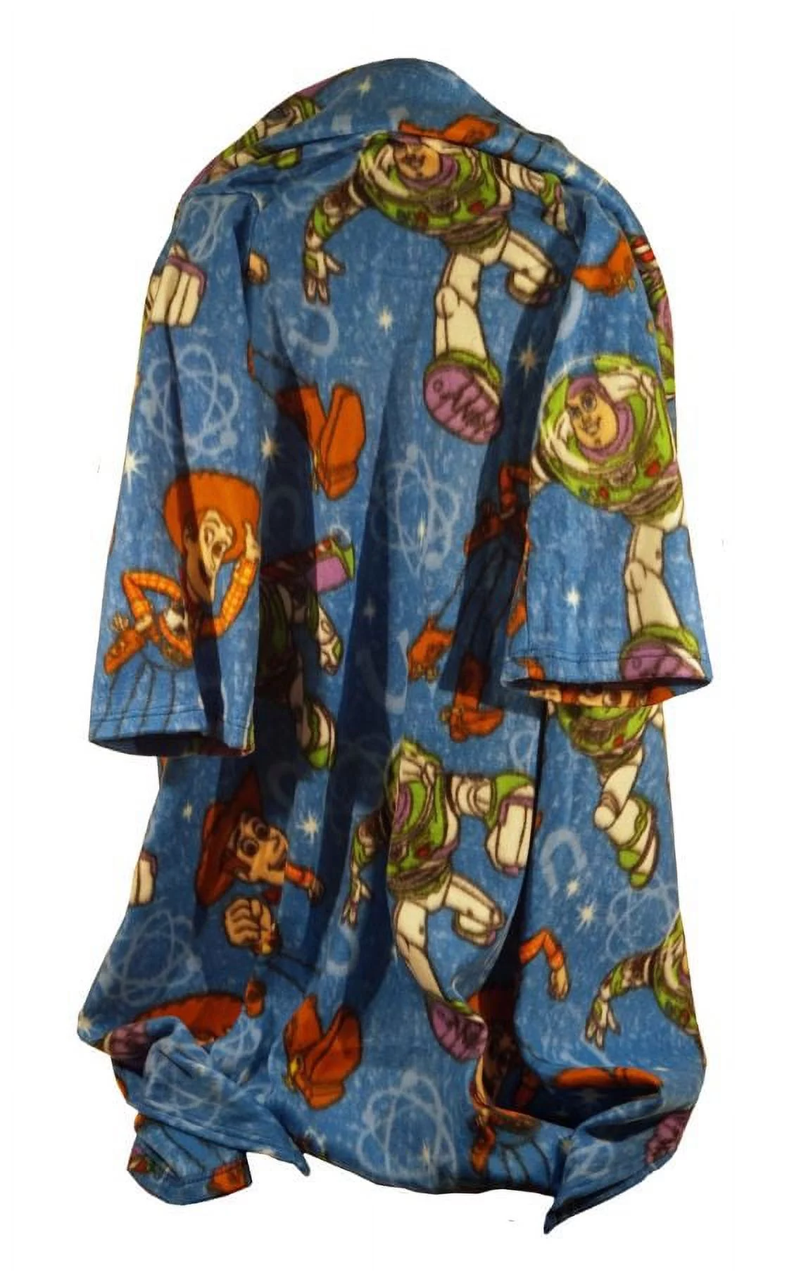 Toy Story Star Defenders: Woody & Buzz Lightyear - Youth Sized Comfy Throw - The Blanket with Sleeves