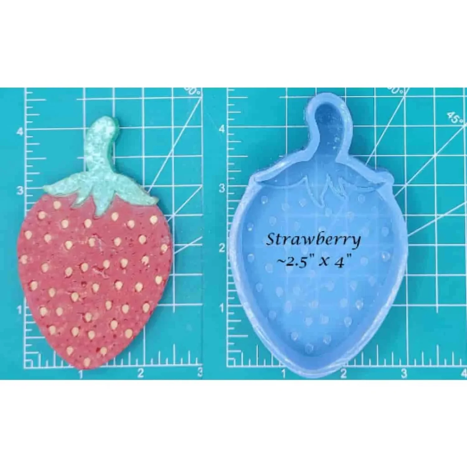 Strawberry silicone freshie mold