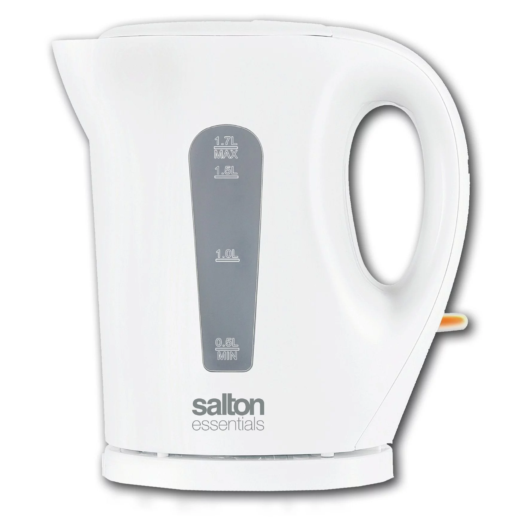 Salton Essentials EJK1821W - Cordless Electric Kettle, 1.7 Liter Capacity, White