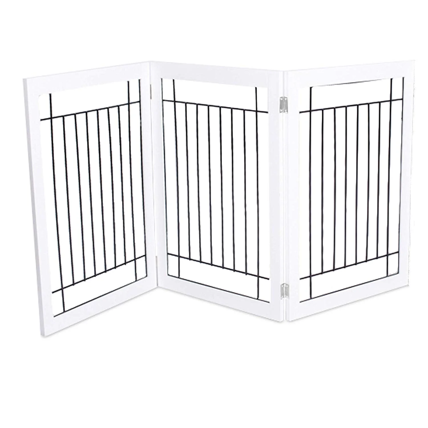Internet's Best Traditional Wire Dog Gate - 3 Panel - 30