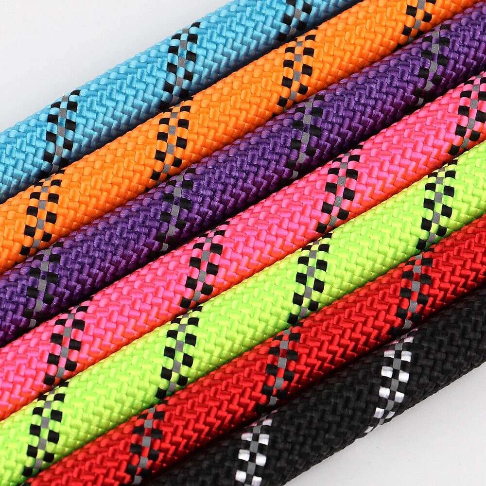 4.9ft Dog Walking Training Leash Reflective Nylon Lead Rope Soft Padded Handle