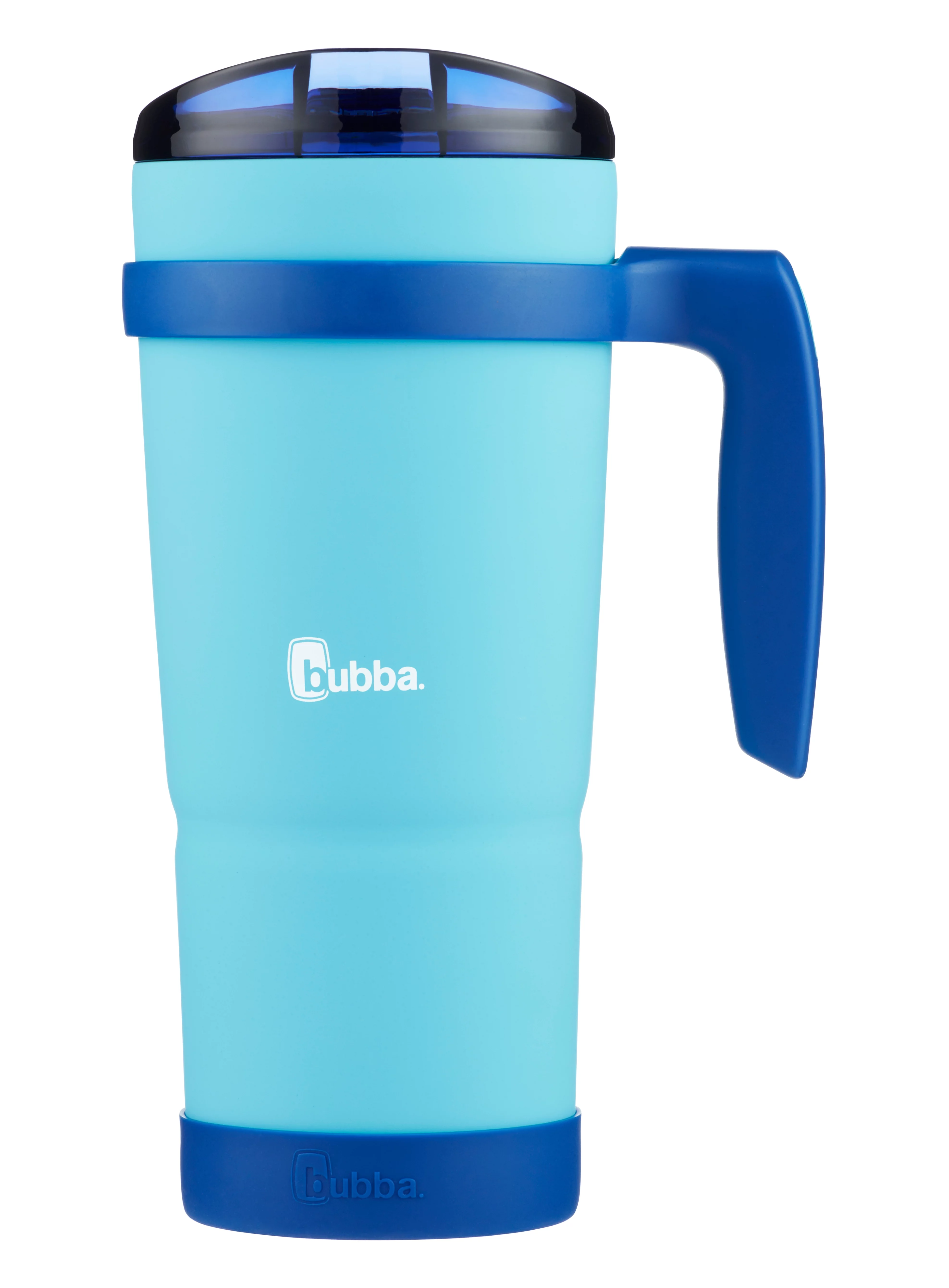 bubba Stainless Steel Envy S Tumbler with Handle, Rubberized Bumper in Blue, 32 oz