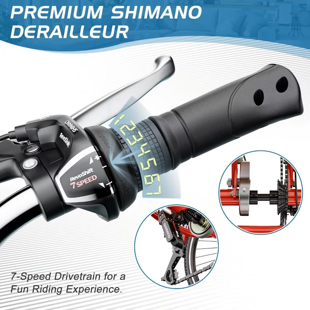 NAIZEA Adult Folding Tricycle, 26