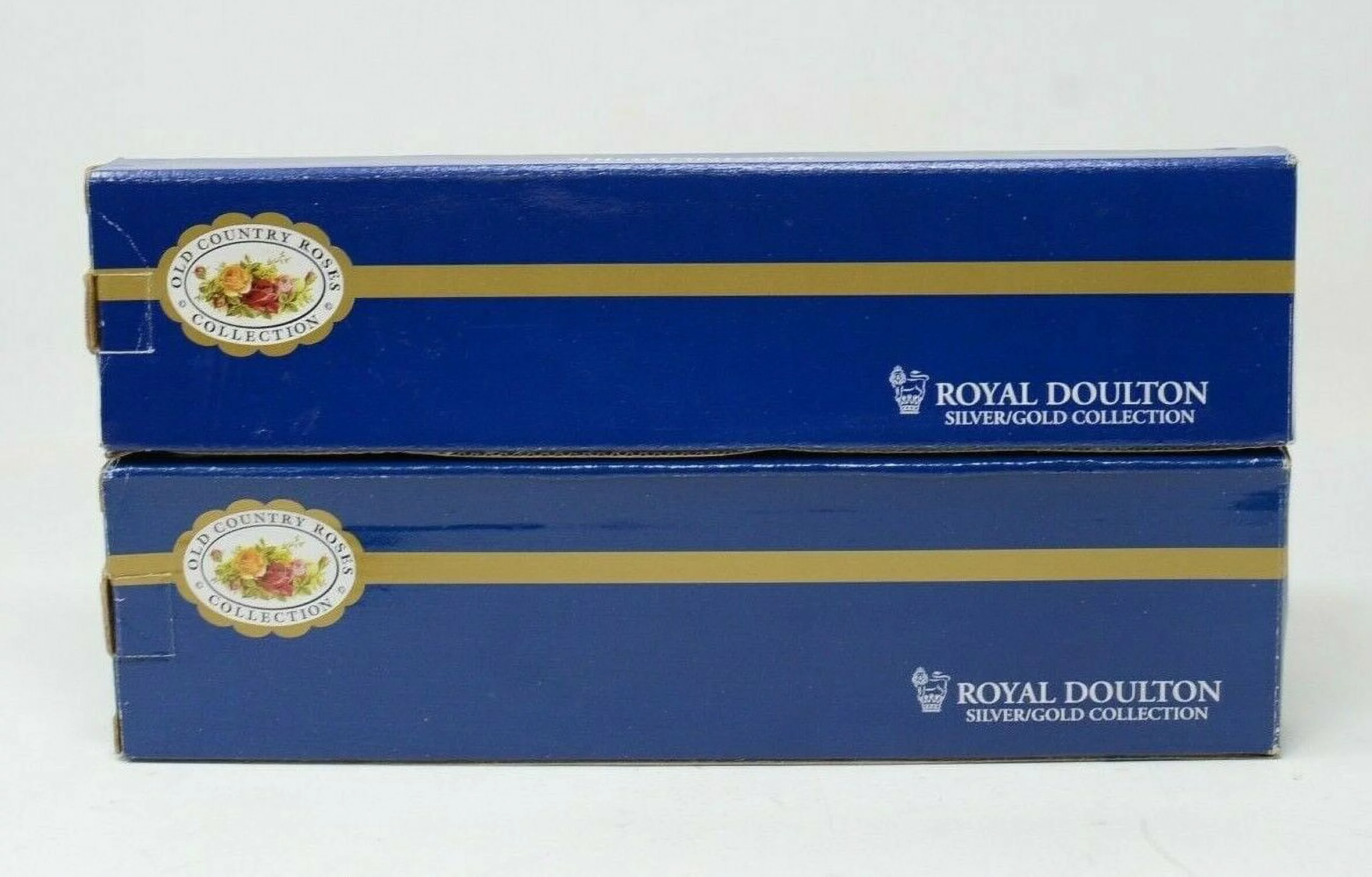 Vintage Royal Doulton Old Country Roses Serving Fork & Spoon set in Gold