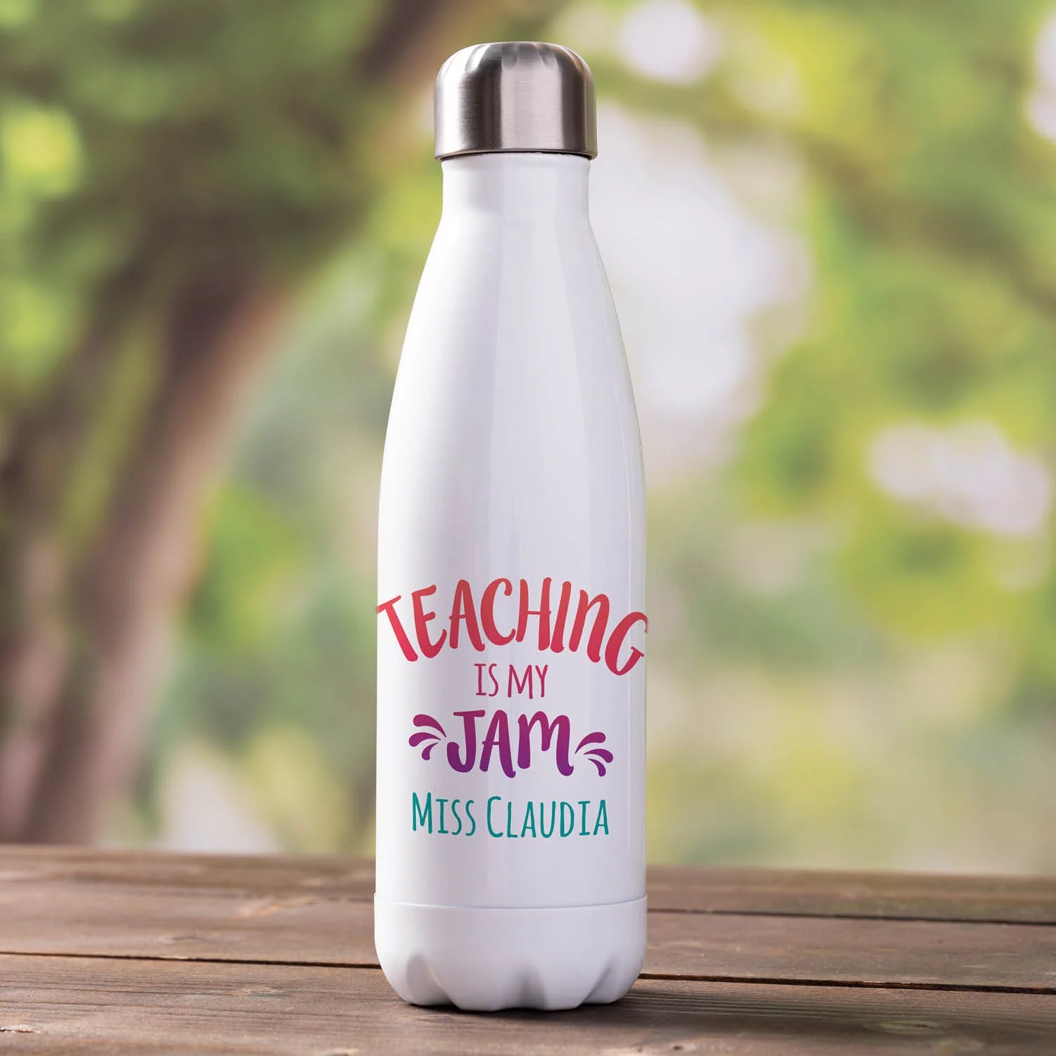 Teaching Is My Jam Personalized Water Bottle
