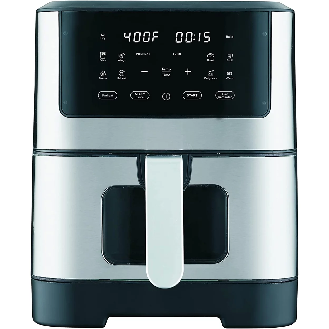 Frigidaire Digital Air Fryer Stainless Steel With Viewing Window, 8.5 Quart/8 L