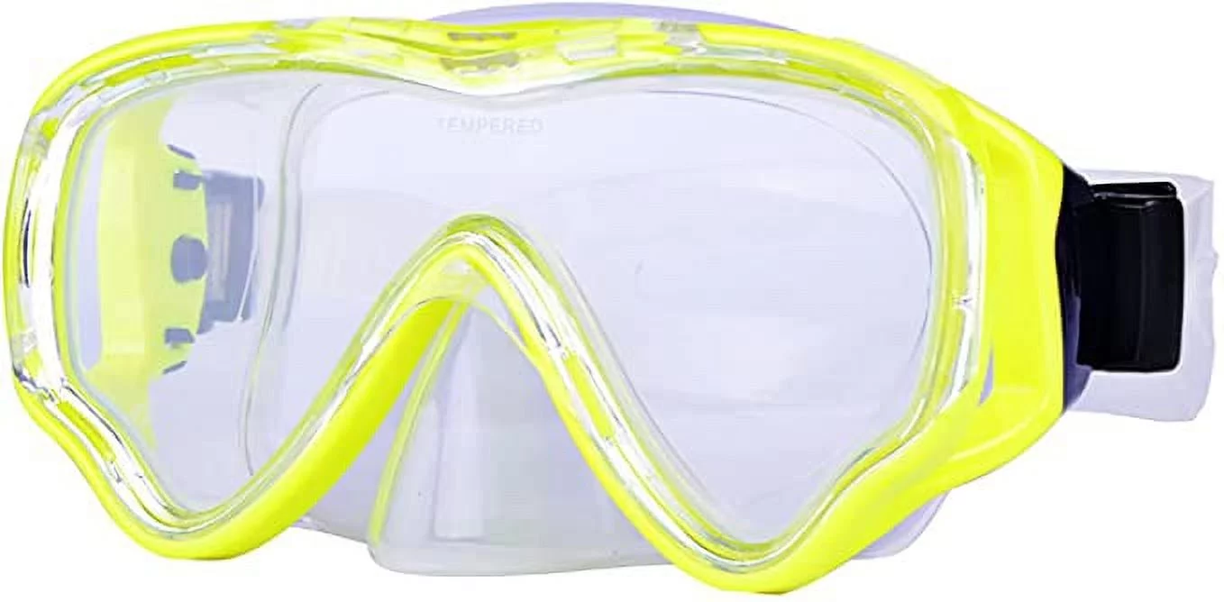 Kids Swim Goggles Clear Wide View Swimming Diving Mask with Nose Cover for Boys and Girls