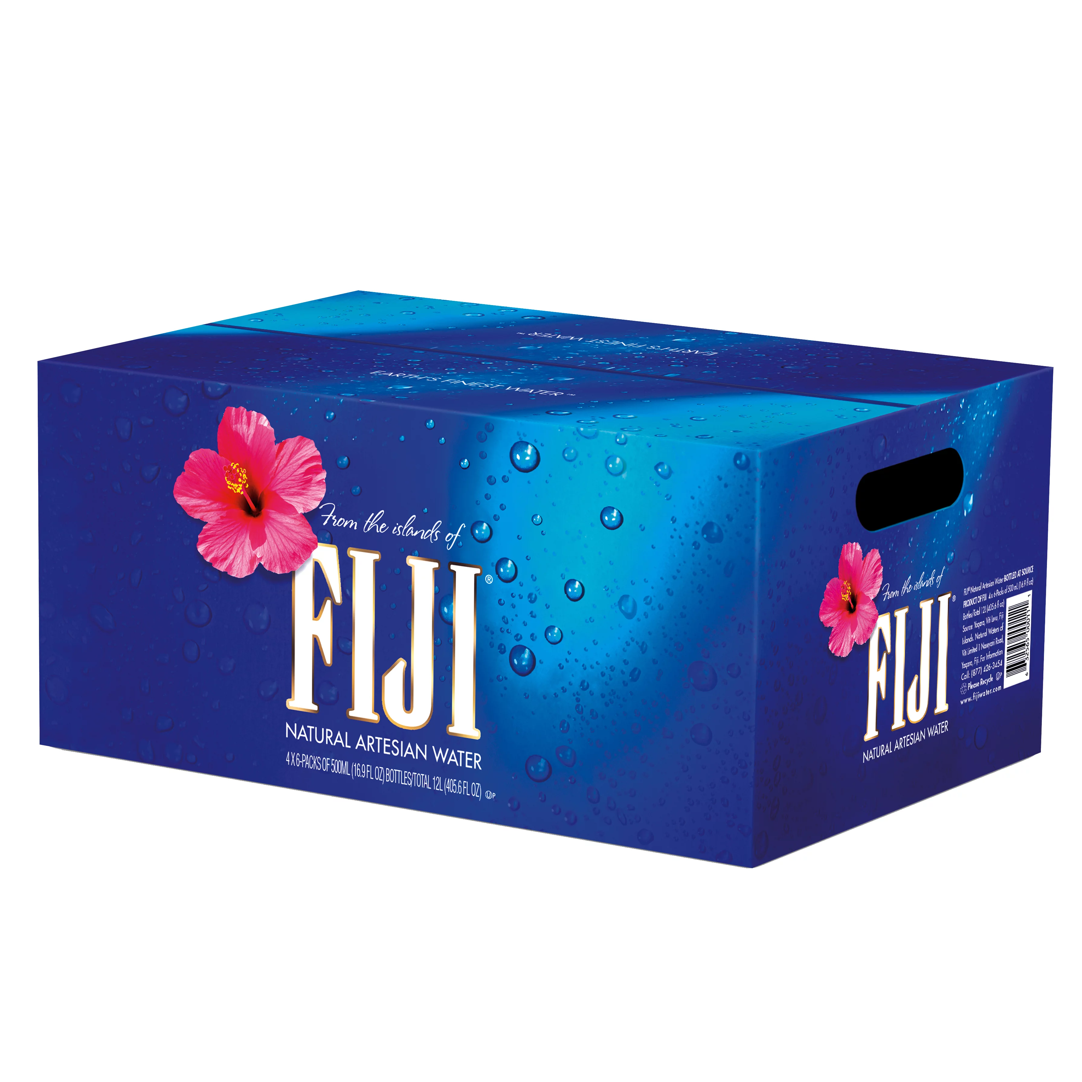 FIJI Natural Artesian Water,16.9 Fl Oz, 24 Ct