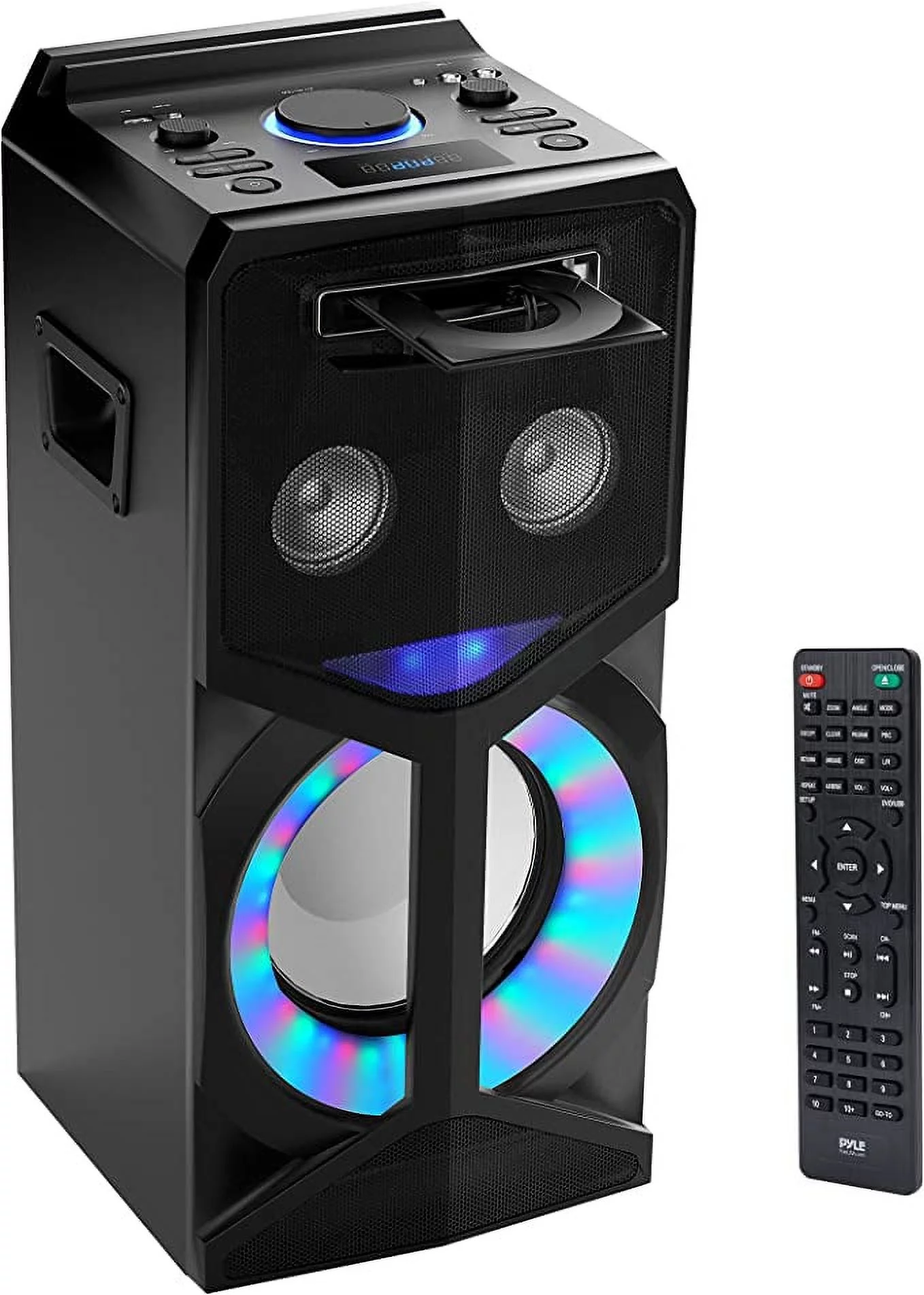 Pyle Karaoke Vibe PA Bluetooth Audio VIDEO/DVD Speaker System 800W Multimedia CD/DVD Player for TV