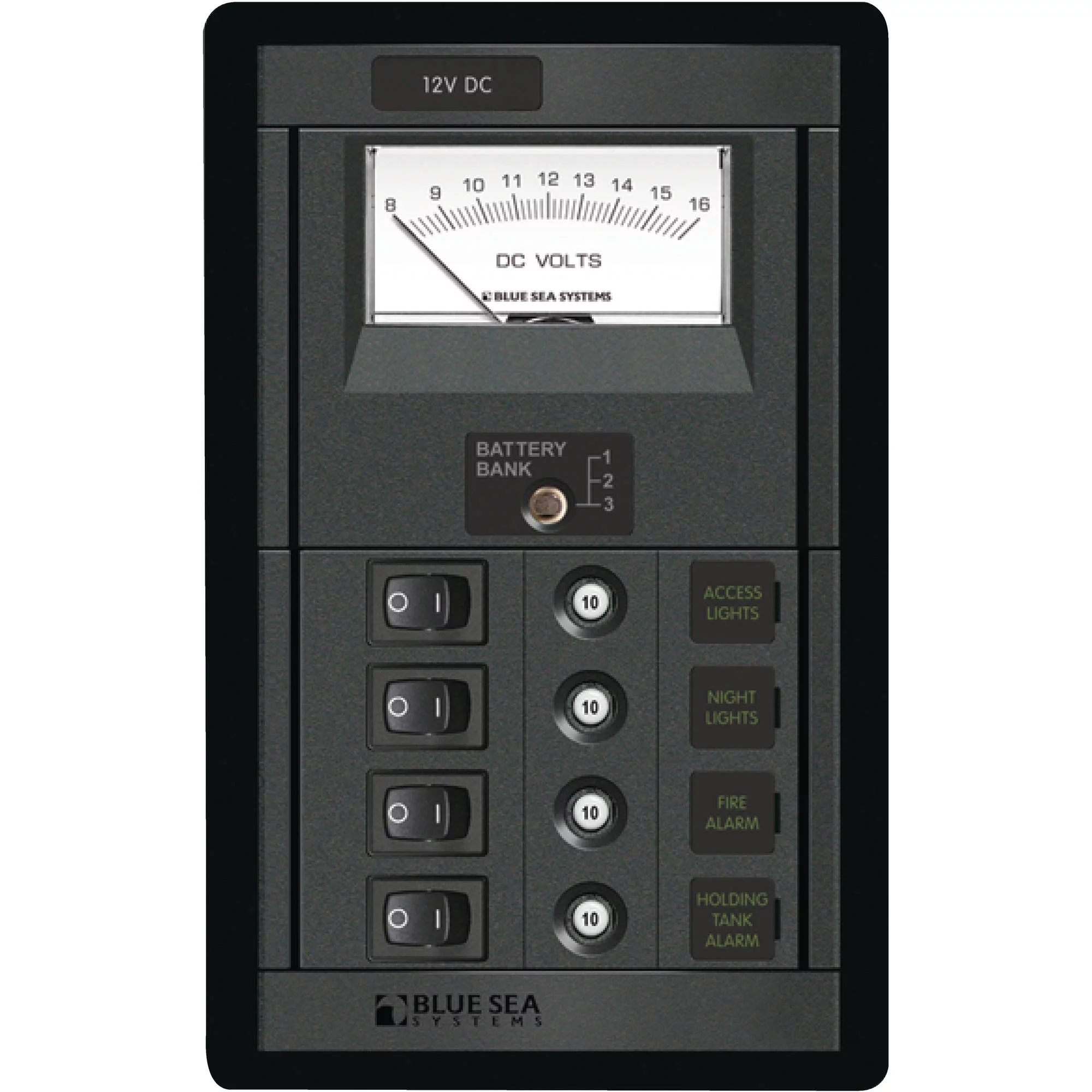 360 DC, Reset w/ 4-15A, Sw, V-Mtr, Ver