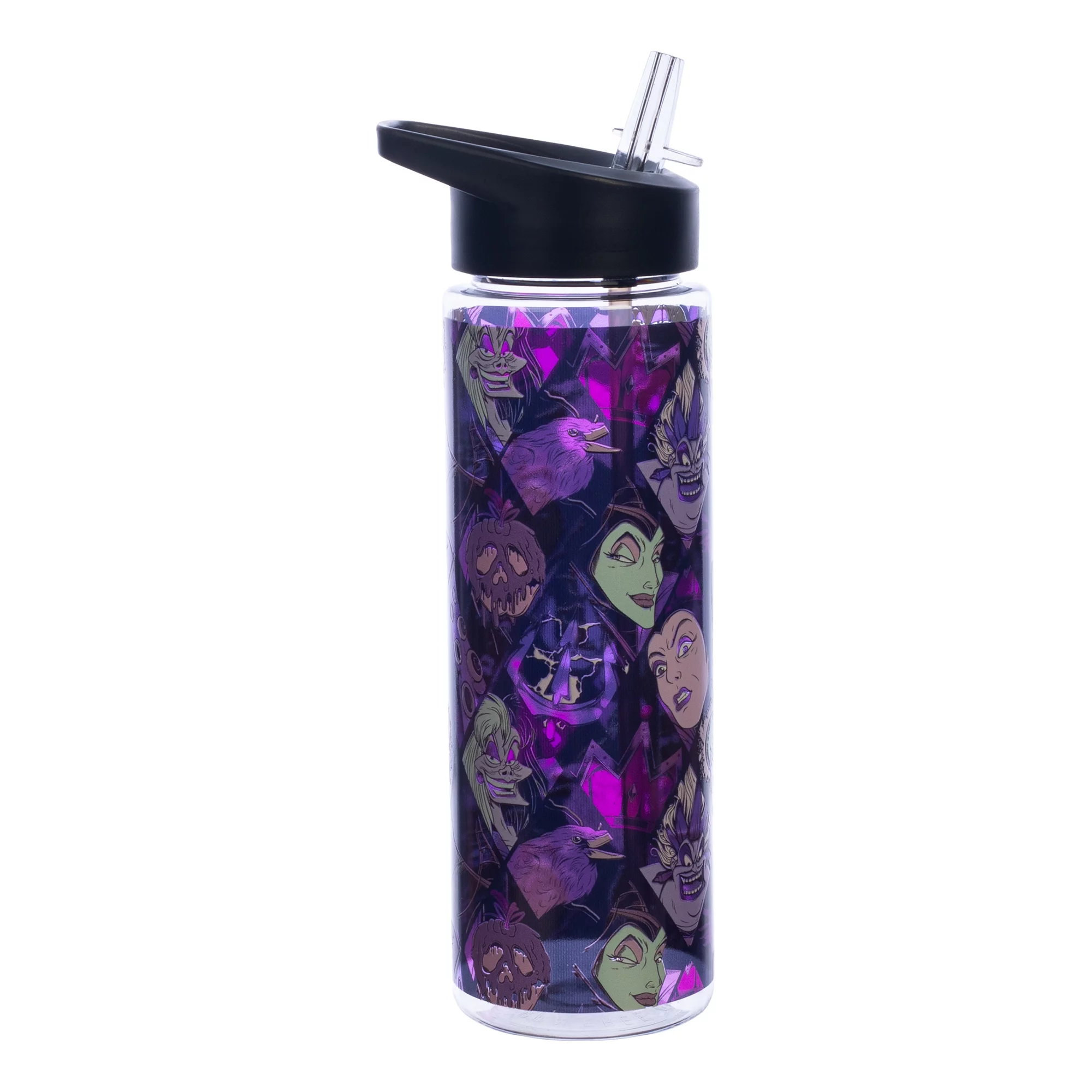 Disney Classic Movie Villains UV Print 24 Oz. Plastic Water Bottle