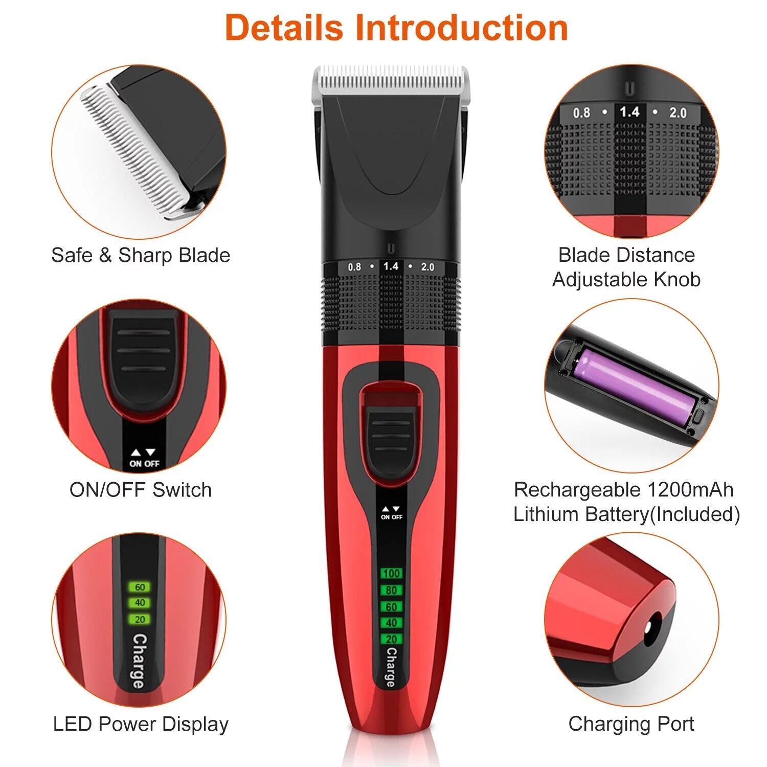 Professional Groomer Pet Grooming Kit Dog Cat Trimmer Hair Clippers Shaver Quiet