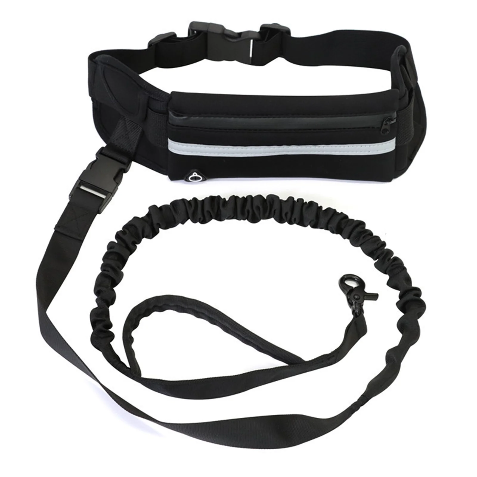 Adjustable Waist Belt Hands Free Dog Leash for Running Training Walking Pet Leash Fanny Pack