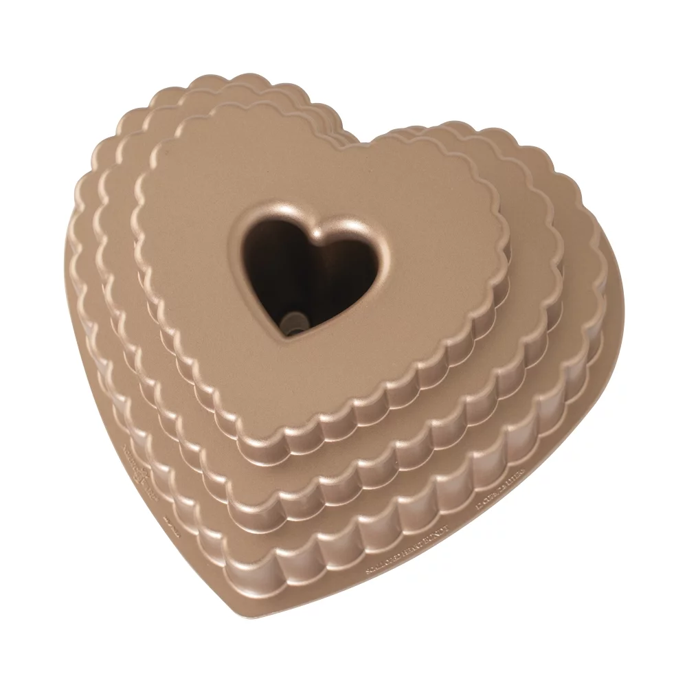 Nordic Ware Tiered Heart Bundt Pan