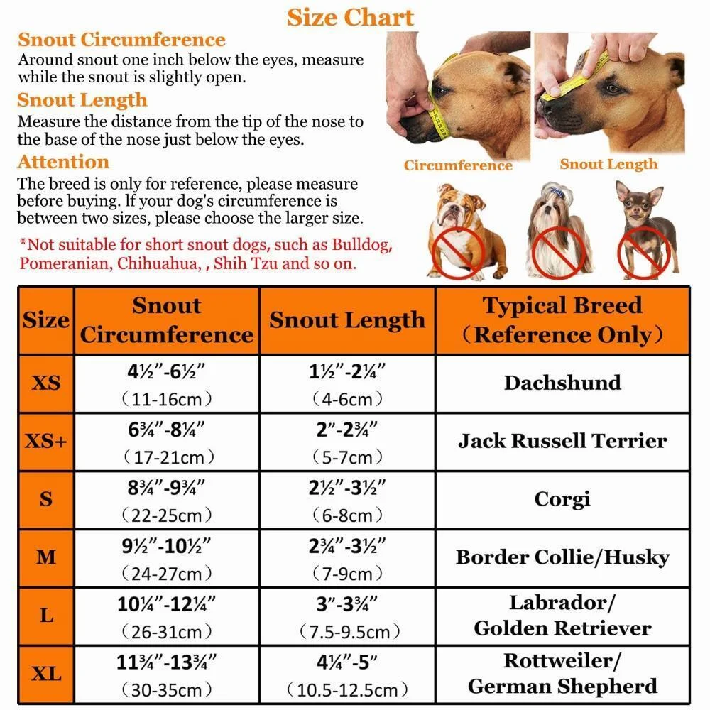 Anti-lick Pet Muzzle Breathable Anti-Biting Chewing Licking Dog Muzzle