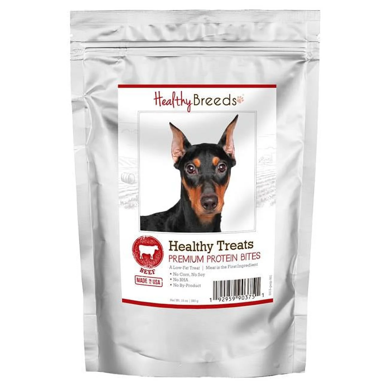 German Pinscher Healthy Treats Premium Protein Bites Beef Dog Treats, 10 oz
