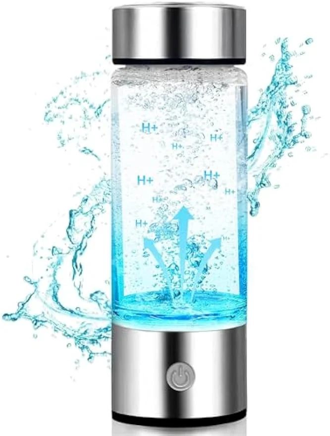 Hydrogen Water Bottle with SPE and PEM Technology, Portable Hydrogen Rich Water Ionizer Machine, for Daily Fitness Home Office Travel Drinking