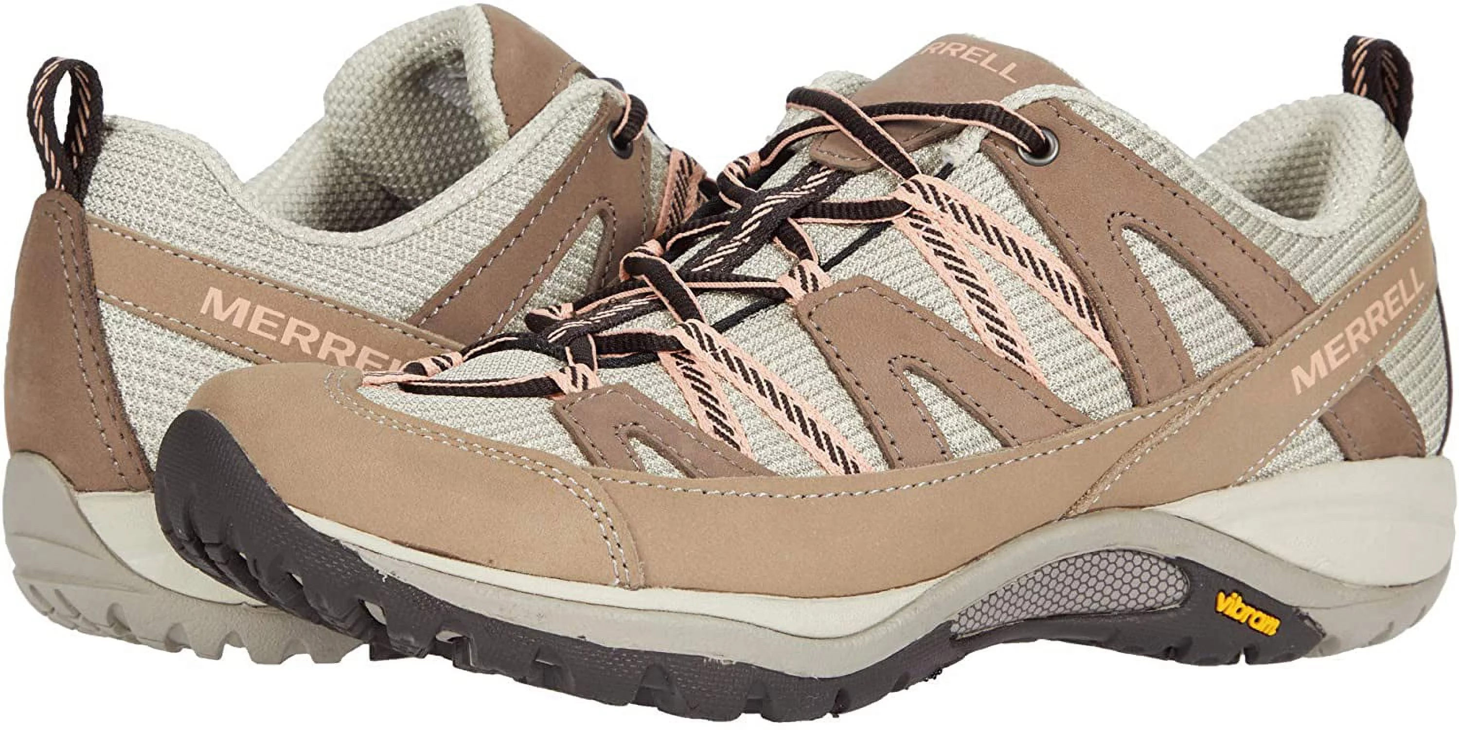 Merrell Womens Siren Sport 3 Hiking Shoe Moonrock/Peach 5.5 Wide