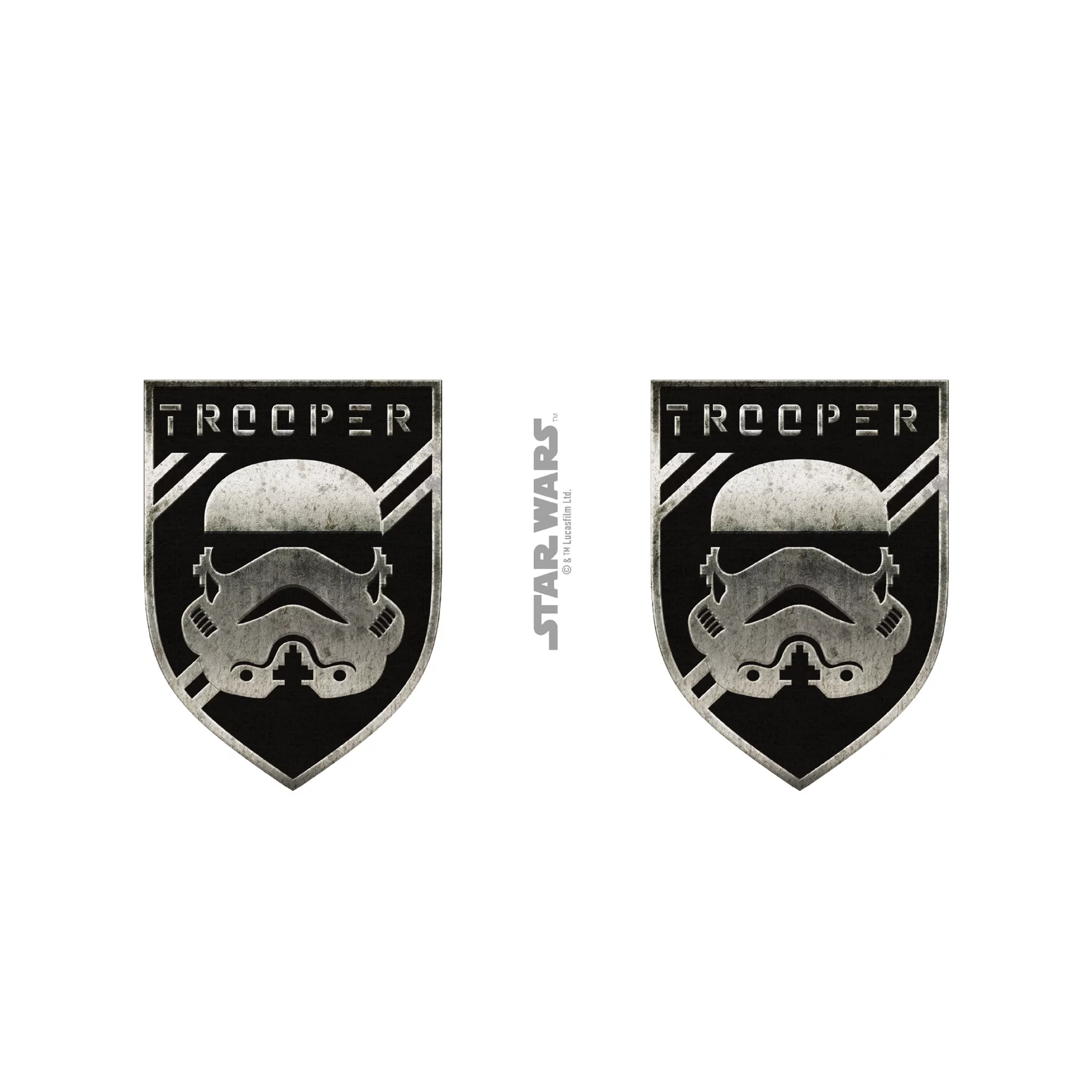 Star Wars Trooper Badge  Stainless Steel Water Bottle White 17 oz.