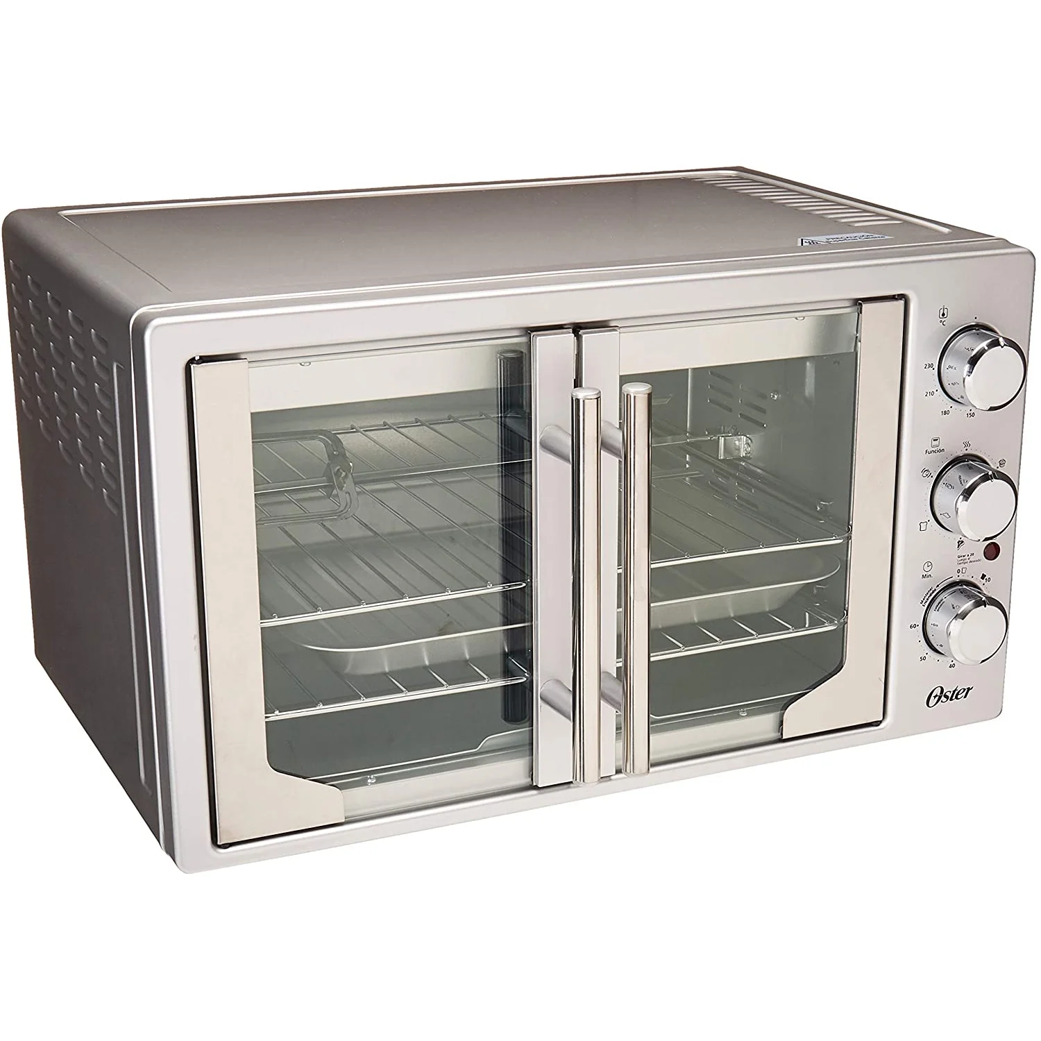 Oster TSSTTVFDXL Innovative French Door Convection Toaster Oven, Stainless Steel