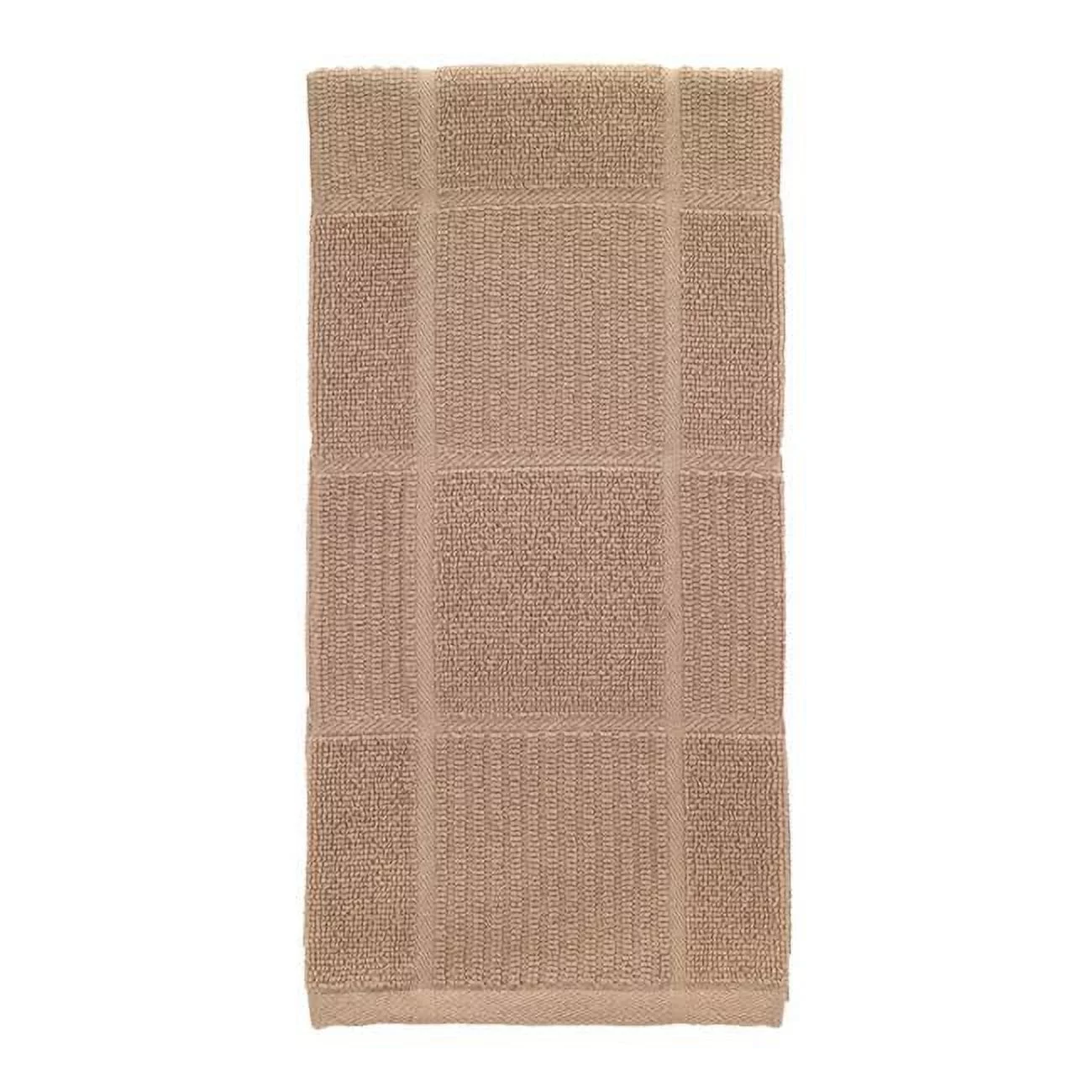 T-Fal  Sand Cotton Checked Parquet Kitchen Towel, Pack of 6