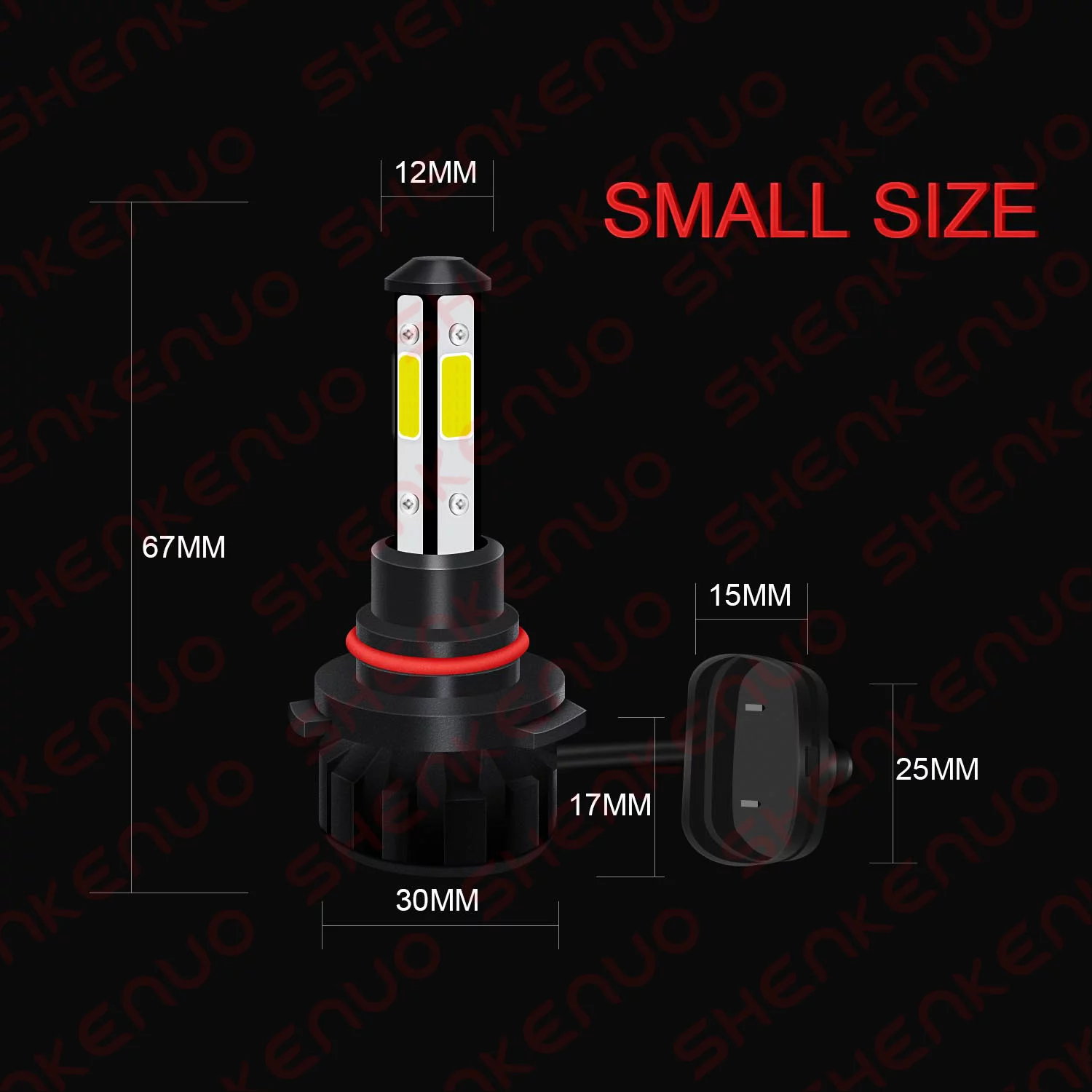 For Chevy Colorado 2015-2019 Combo 6000K LED Headlights Fog Light Bulbs Kit 6pcs SHENKENUO