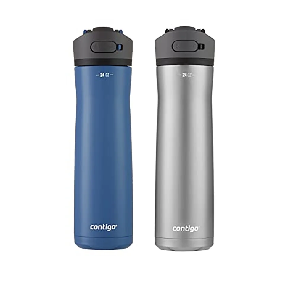Contigo 24 oz. Ashland Chill 2.0 Stainless Steel Bottle 2-Pack - Blue Corn/Steel