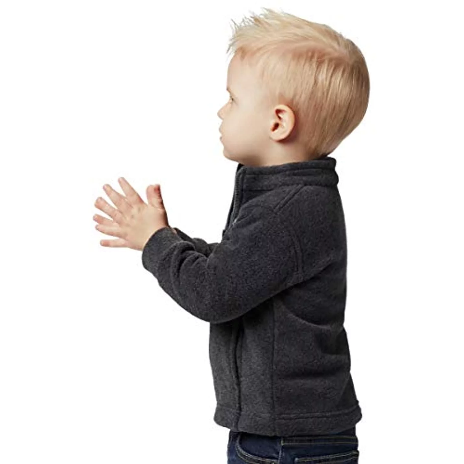 Columbia Youth Boys Steens Mt II Fleece, Charcoal Heather, X-Small