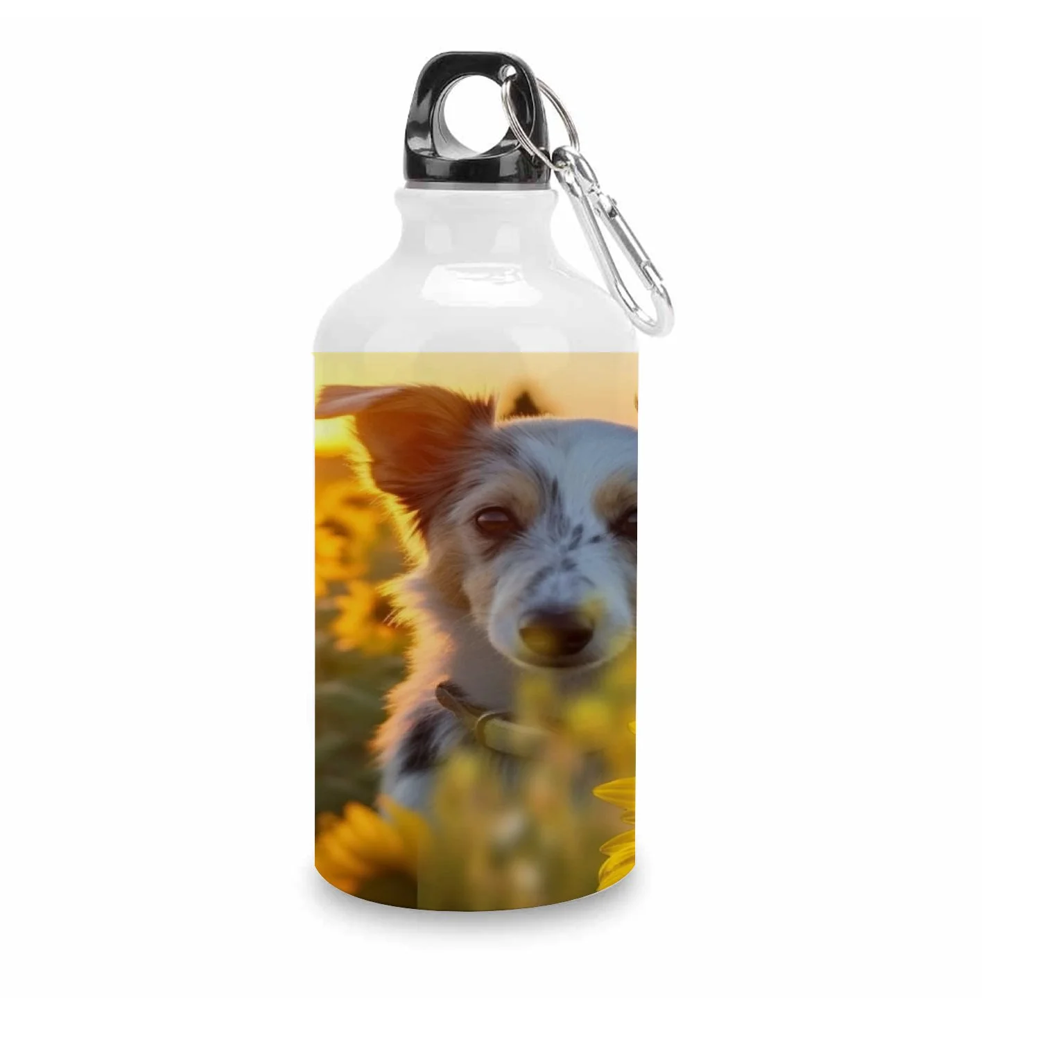 SKYSONIC 400ml Sport Aluminum Water Bottle,Animals,Sport Multipack Leak Proof Easy Carry Travel Bottle with Twist Cap for Gym Hiking Camping Running Bike Outdoor