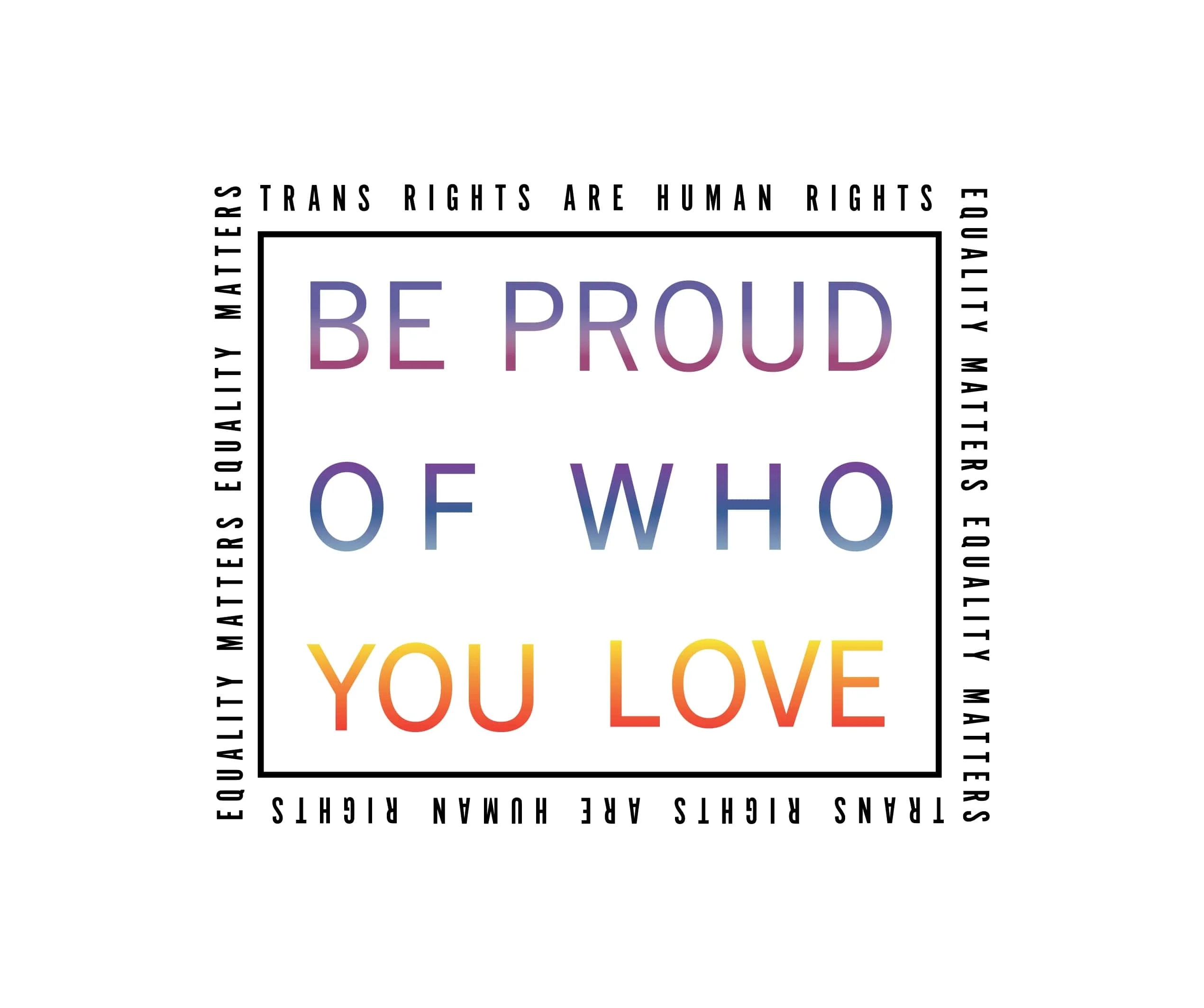 Transparent Be Proud 24 Ounce BPA-Free UV Plastic Water Bottle