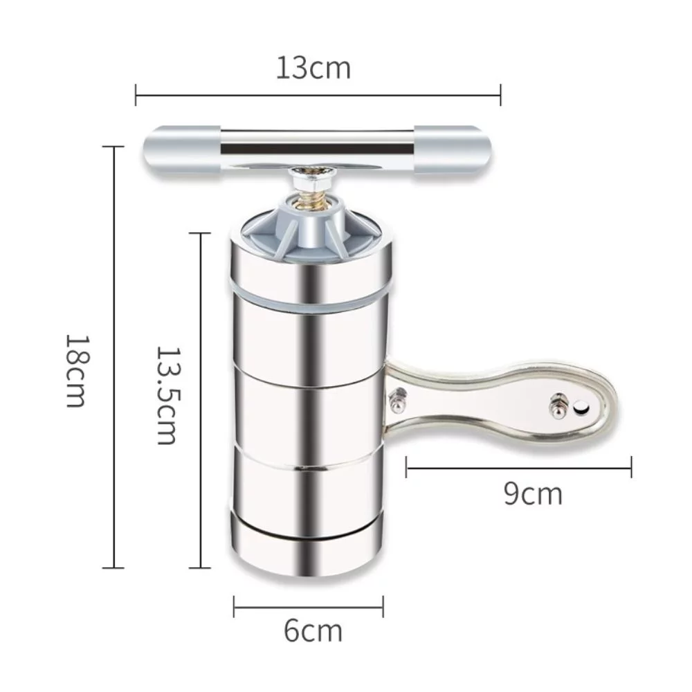 Small 6 Molds Cookware Stainless Steel Crank Noodle Tool Press Machine Making Spaghetti Manual Noodle Pasta Maker ORANGE